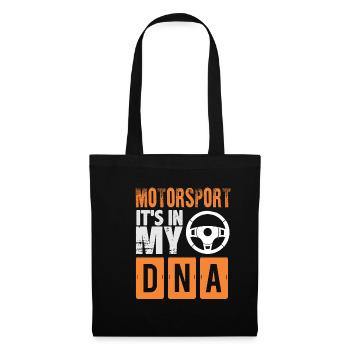 Motorsport in my DNA! Gift idea, car - Tote Bag - black - Front