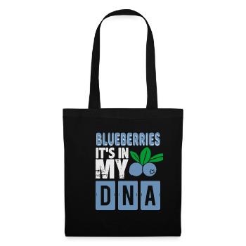 Blueberries in my DNA! Gift idea, fruits - Tote Bag - black - Front