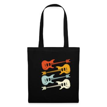 Instrument de musique guitare - Sac en tissu - noir - Devant