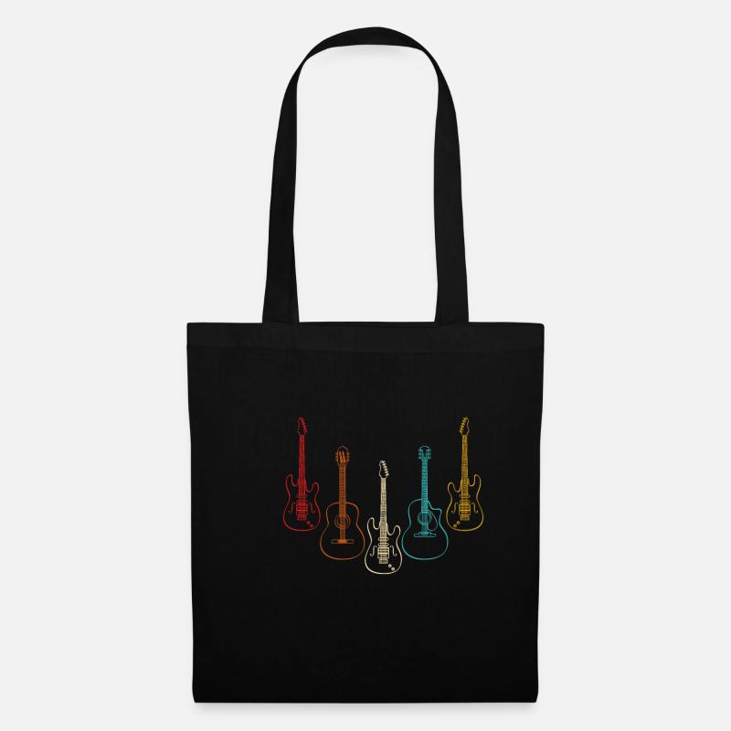 guitar - Tote Bag - black