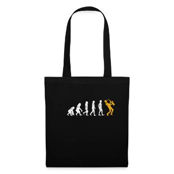 Saxophon Evolution - Stoffbeutel - Schwarz - Vorne