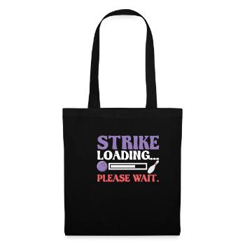 Strike Loading Club Bowler Bowling Joueur - Sac en tissu - noir - Devant