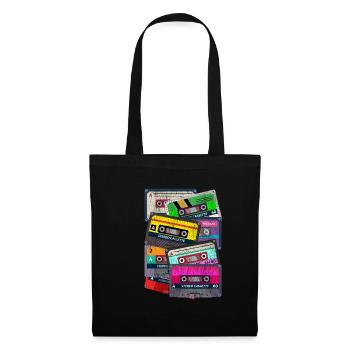 80s cassette - Tote Bag - black - Front