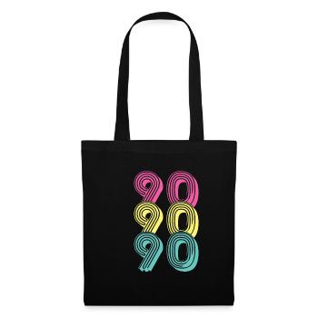 Cadeau des années 90 - Sac en tissu - noir - Devant