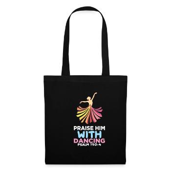 Christian Religion Ballet Dance Bible Verse Christ - Tote Bag - black - Front