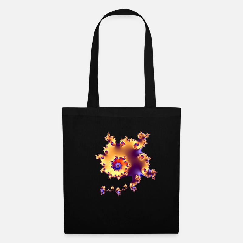 Fractale - Sac en tissu - noir