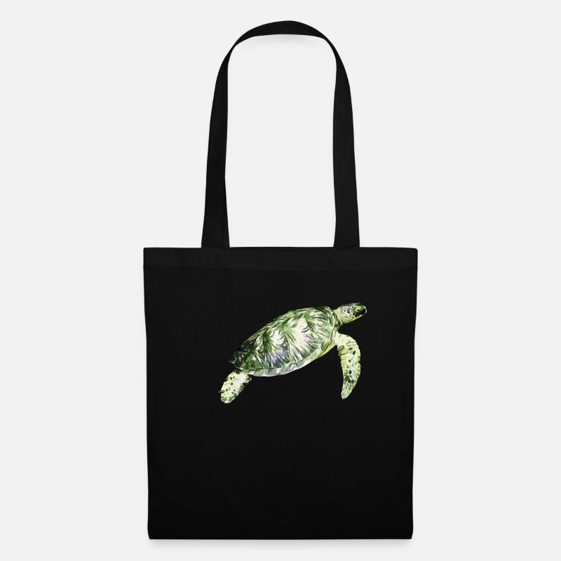 Wasserschildkröte - Stoffbeutel - Schwarz