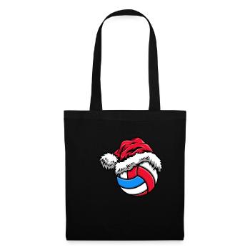 Chapeau de Noël de volleyball - Sac en tissu - noir - Devant