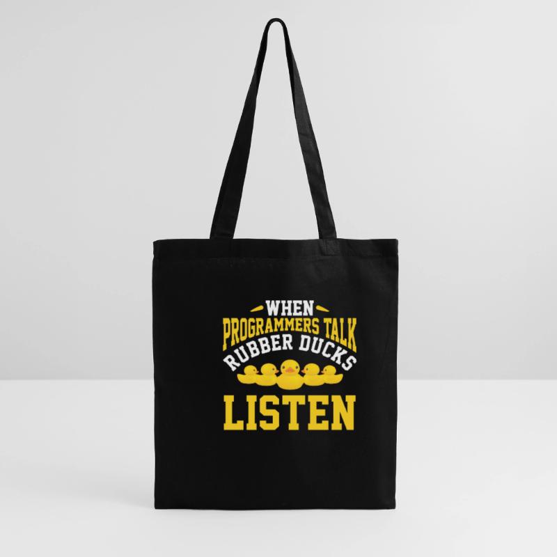 IT programmer developer rubber duck Tote Bag