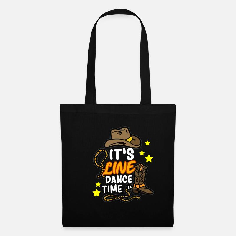 SEINE LINE DANCE TIME Line Dance Line Dance - Stoffbeutel - Schwarz