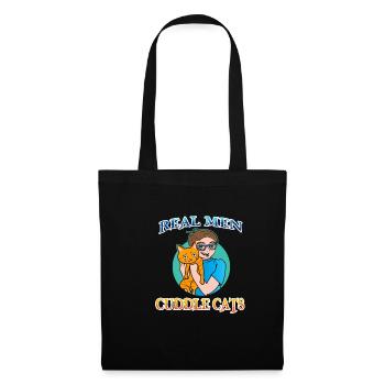 Real Man Cuddle Cats - Tote Bag - black - Front