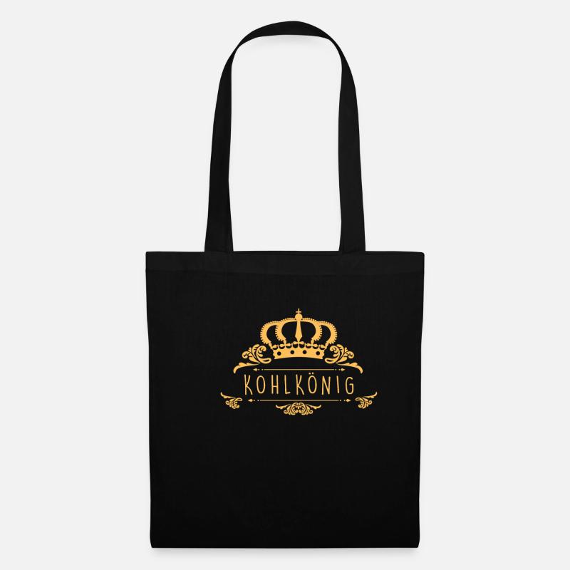 Kohlkönig Kohlkönigin Kohlfahrt Kohltour Geschenk - Stoffbeutel - Schwarz