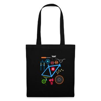 VTT cycliste vtt mécanicien vélo - Sac en tissu - noir - Devant
