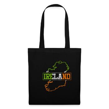 Irlande - Sac en tissu - noir - Devant