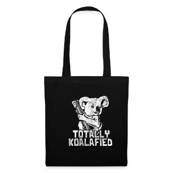 Cadeau d'eucalyptus Koala - Sac en tissu - noir - Devant