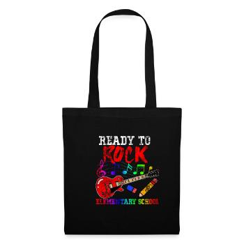 Guitare Rock - Sac en tissu - noir - Devant