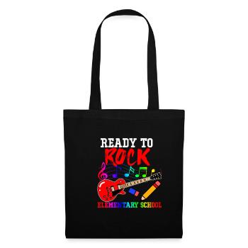 Guitare - Sac en tissu - noir - Devant