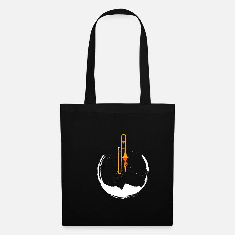 Trombone Lune - Sac en tissu - noir