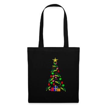 Turtle Christmas Tree - Tote Bag - black - Front