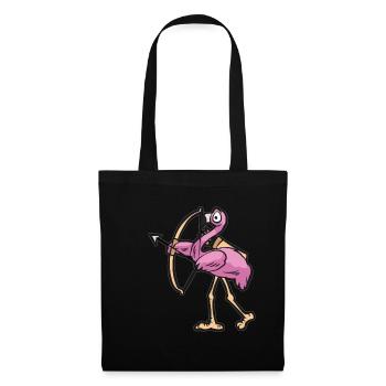 FLAMINGO ARCHERY - Stoffbeutel - Schwarz - Vorne