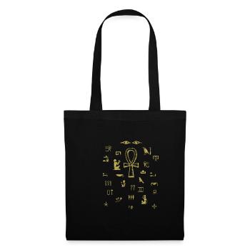 Egypt hieroglyph - Tote Bag - black - Front
