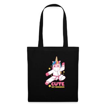 mignon mais dangereux - Sac en tissu - noir - Devant