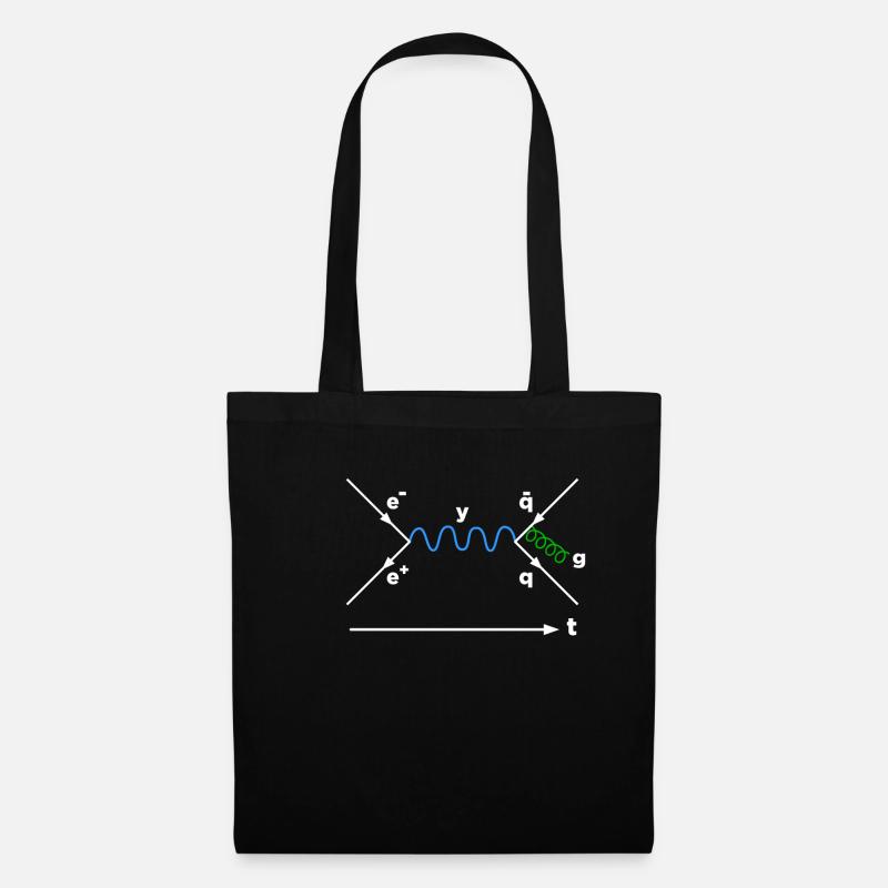 Feynman Diagramm Physik Physiker Mathematiker - Stoffbeutel - Schwarz