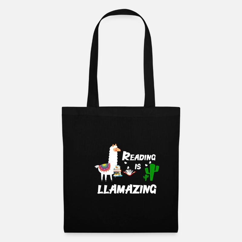 Lama - Stoffbeutel - Schwarz