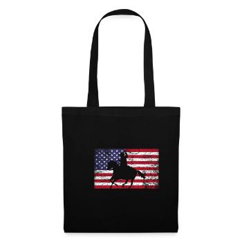 Cowboy America - Sac en tissu - noir - Devant