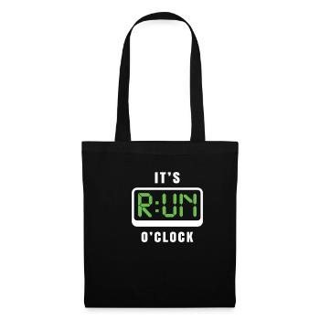 ITS RUN O CLOCK - Tote Bag - black - Front