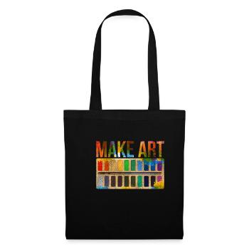 Cadeau d'artiste - Sac en tissu - noir - Devant