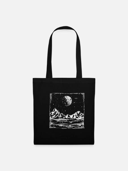 Astronom Planet - Stoffbeutel - Schwarz