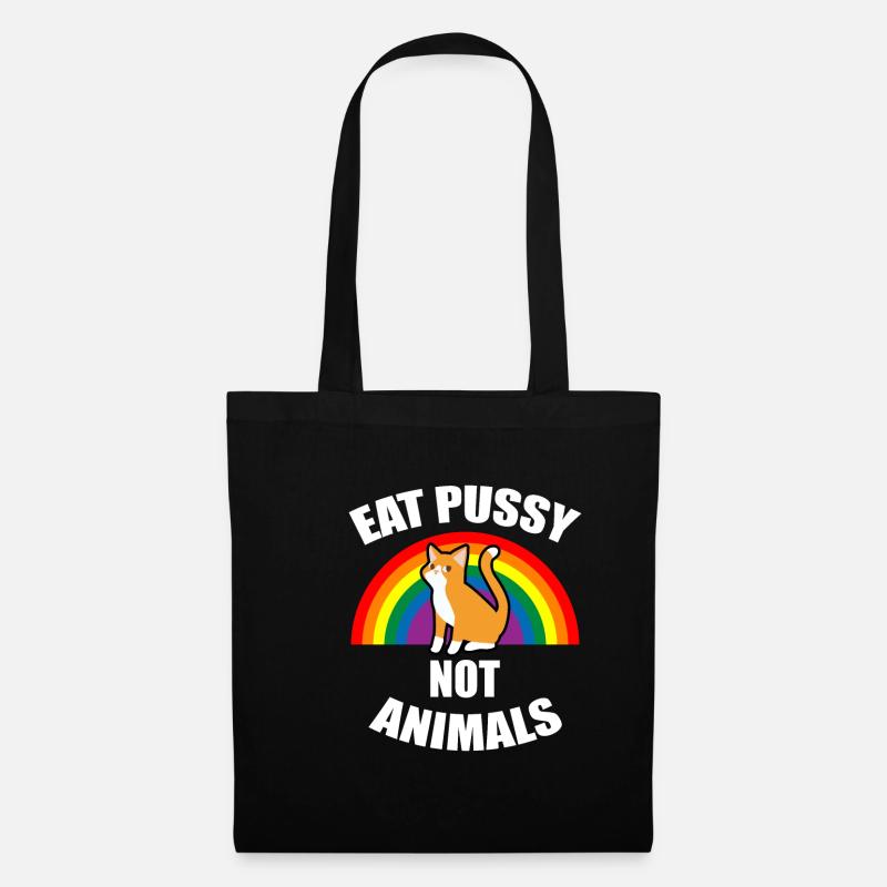 Vegetarian animals - Tote Bag - black