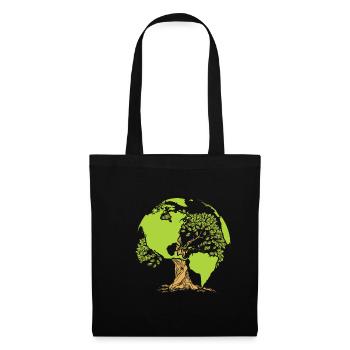 Earth Day environmental protection - Tote Bag - black - Front