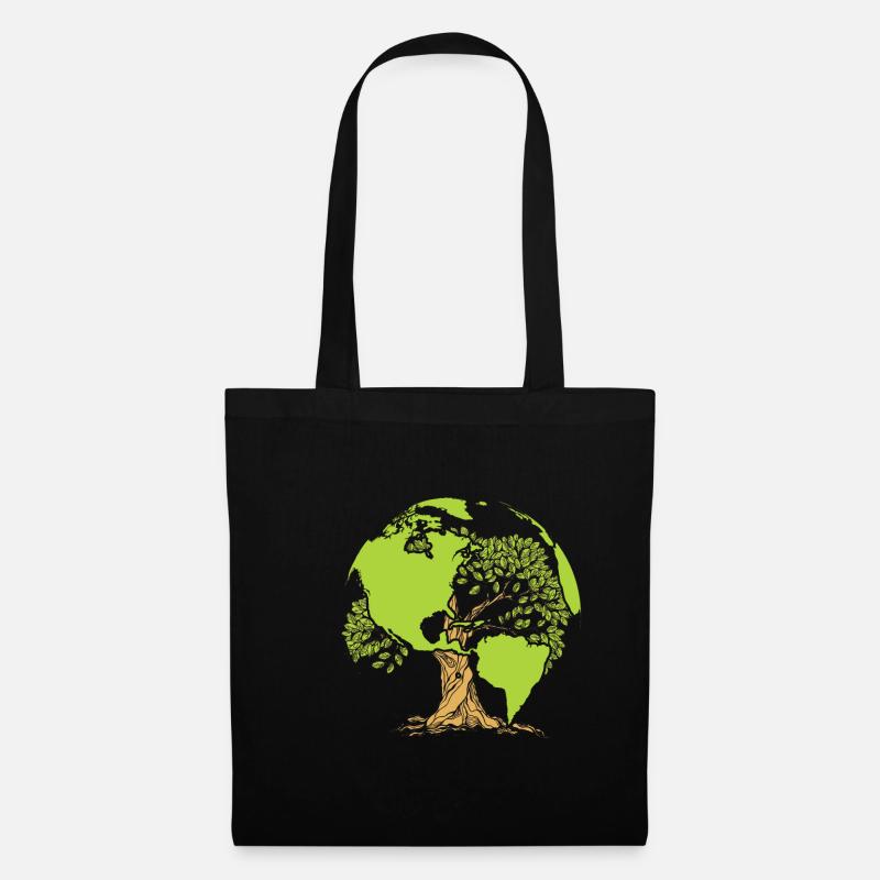 Earth Day Umwetlschutz - Stoffbeutel - Schwarz