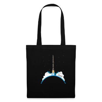 Fusée clarinette - Sac en tissu - noir - Devant