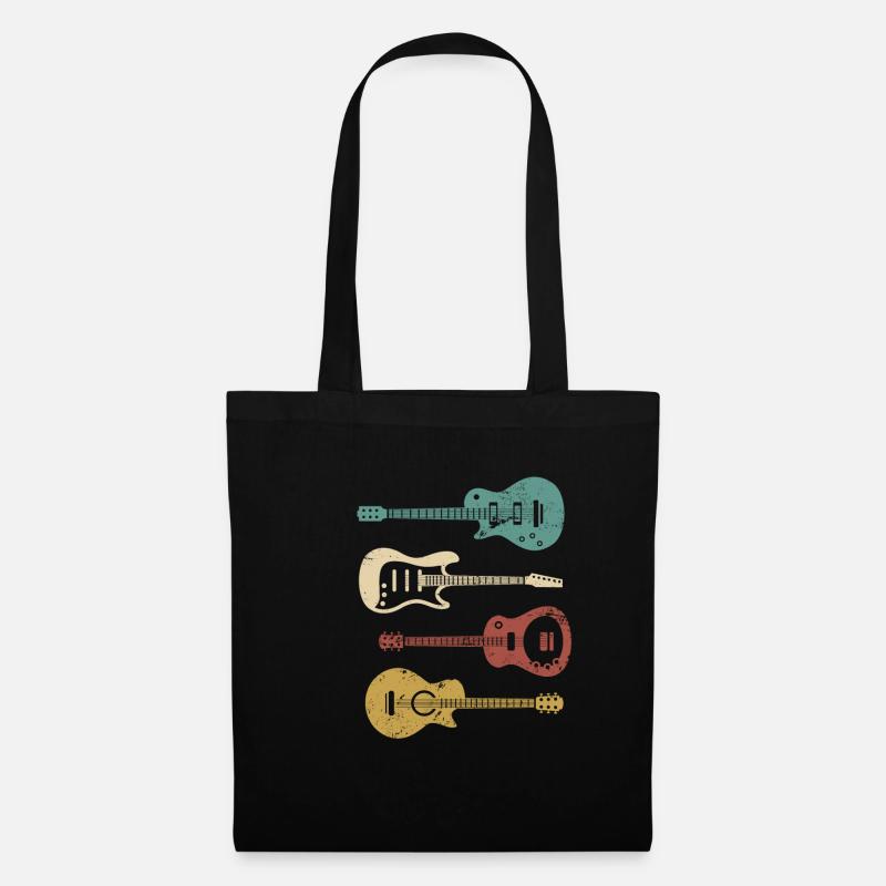 Gitarre Gitarrist - Stoffbeutel - Schwarz