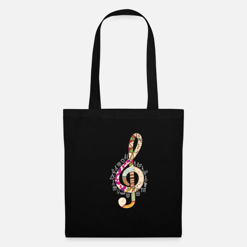Clef Classical music - Tote Bag - black