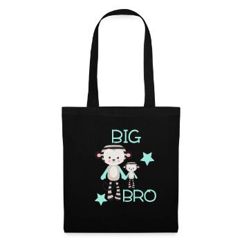 Big bro, großer Bruder - Stoffbeutel - Schwarz - Vorne