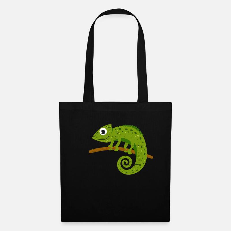Caméléon - Sac en tissu - noir