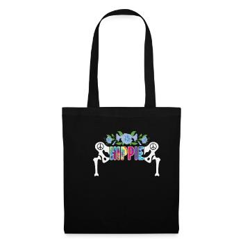 Chirurge de l’articulation de la hanche chirurgicale récupération hippie fleur - Sac en tissu - noir - Devant