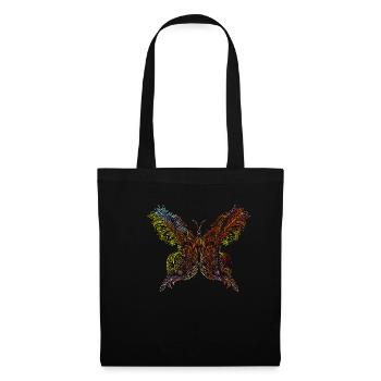 Papillon Animaux - Sac en tissu - noir - Devant
