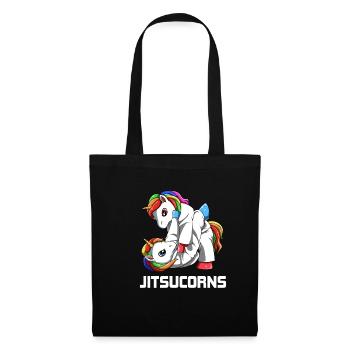 Jiu Jitsu Unicorns - Funny Jitsucorn - Sac en tissu - noir - Devant