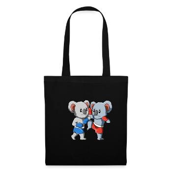 Muay Thai Koala - funny kickboxing design - Tote Bag - black - Front