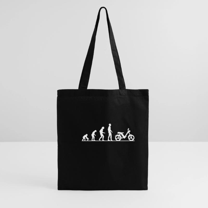 Evolution monkey human two-stroke driver moped Töffli Tote Bag