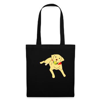 Labrador - Stoffbeutel - Schwarz - Vorne