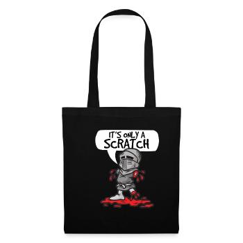 ITS ONLY A SCRATCH KNIGHT WITH FLESH WOUND HUMOR - Tote Bag - black - Front