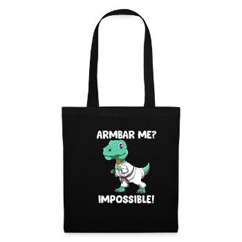 Armbar Me Impossible - Drôle BJJ TRex - Sac en tissu - noir - Devant