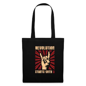 Révolution de cadeau drôle révolution révolte de libération shi - Sac en tissu - noir - Devant
