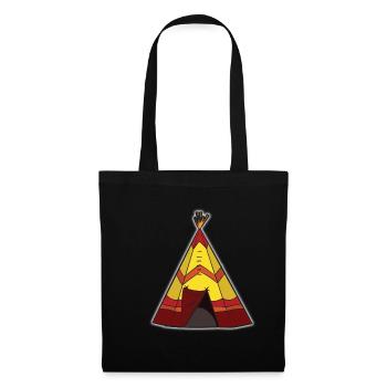 TEEPEE Indian Tent - Tote Bag - black - Front